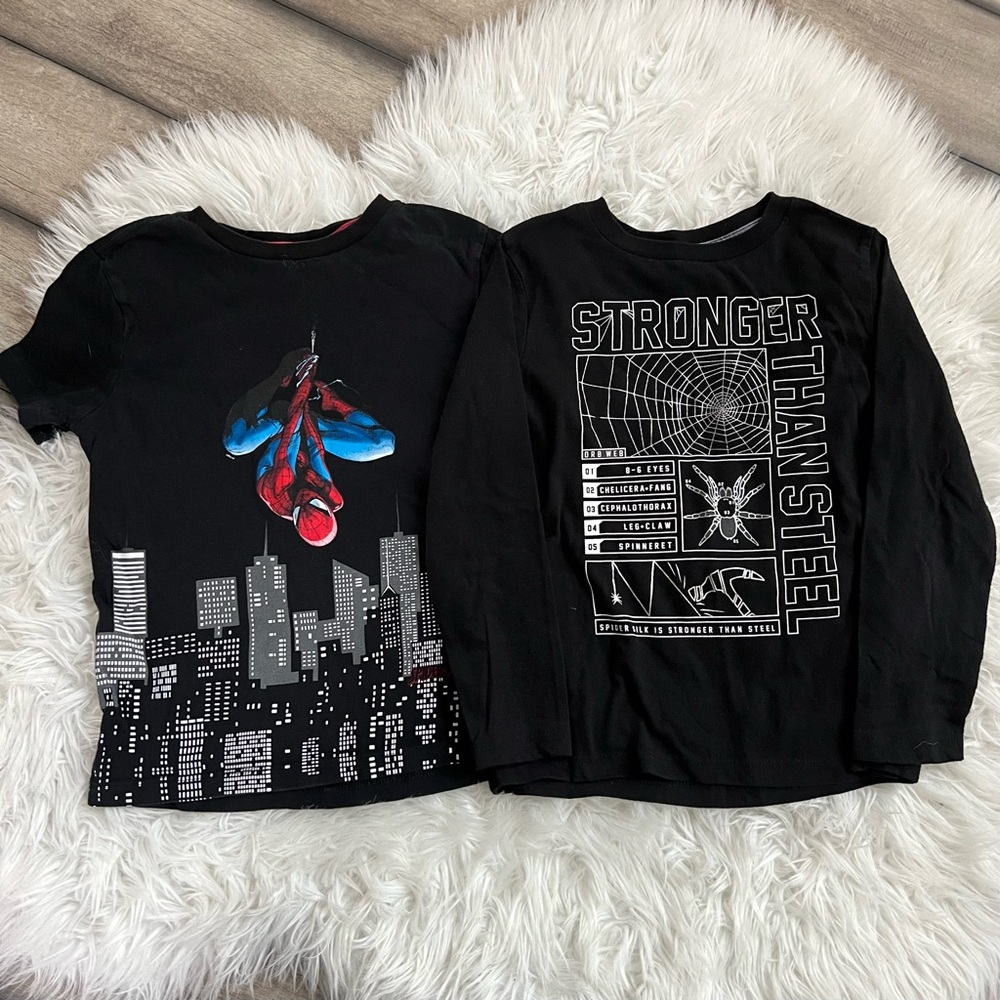 Old Navy Black Spider Graphic Tees